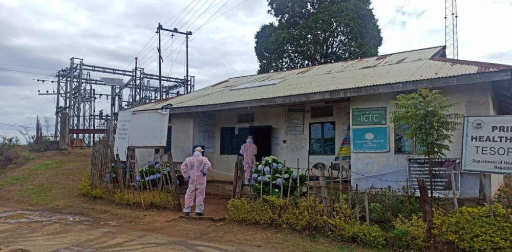 Health workers at Tseminyu sub-division’s Tesophenyu PHC.